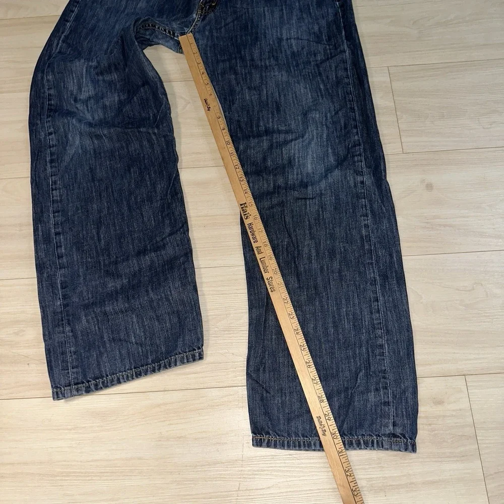 Levi's 569 Jeans Men's 38x31 Blue Loose Straight Fit Baggy Wide‎ Leg Dark Denim